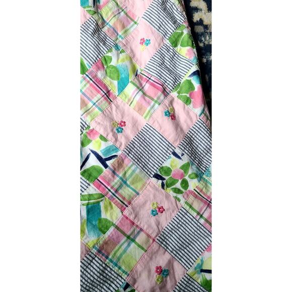 Gymboree Girls Pink Patchwork Shift Dress Girls Size 9 - Picture 5 of 7